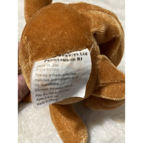 Peek A Boo Toys Plush Vintage Monkey Pink Brown Stuffed Animal - Picture 8 of 8